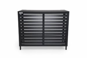 Airco-Cover Floli Kunststof Houtlook ZWART