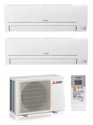 Mitsubishi Electric Duo-Split Wand Airco 9000+12000