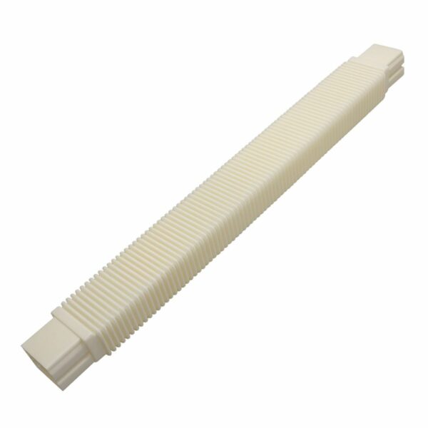 Flexibele slang Crèmewit 80x60 mm voor airco montagekanaal DOOS met 4 stuks