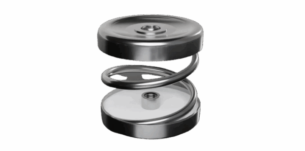 Universeel metalen trillingsdemper set - M8 35-60kg - Afbeelding 2
