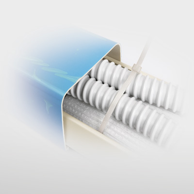 Airco montagekanaal Crèmewit 80x60 mm - 2Meter DOOS met 8 stuks - Afbeelding 3