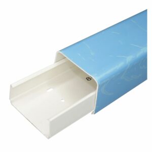 Airco montagekanaal Crèmewit 80x60 mm - 2Meter DOOS met 8 stuks