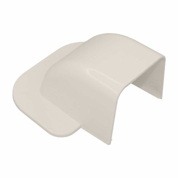 Muurkap Crèmewit 80x60 mm voor airco montagekanaal - Afbeelding 2