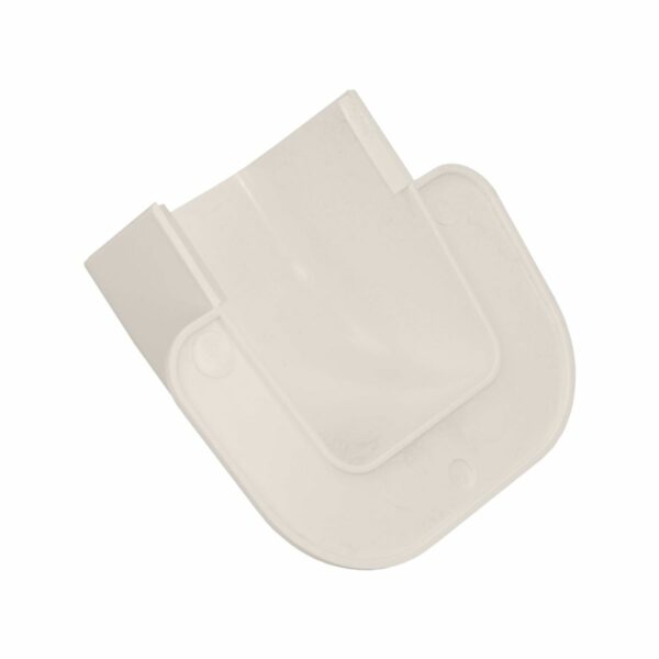 Muurkap Crèmewit 80x60 mm voor airco montagekanaal - Afbeelding 3