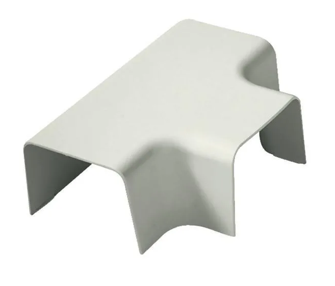 T-Stuk Crèmewit 80x60 mm voor airco montagekanaal - Afbeelding 3