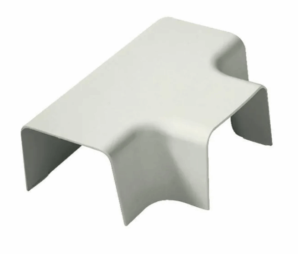 T-Stuk Crèmewit 80x60 mm voor airco montagekanaal DOOS met 4 stuks - Afbeelding 3