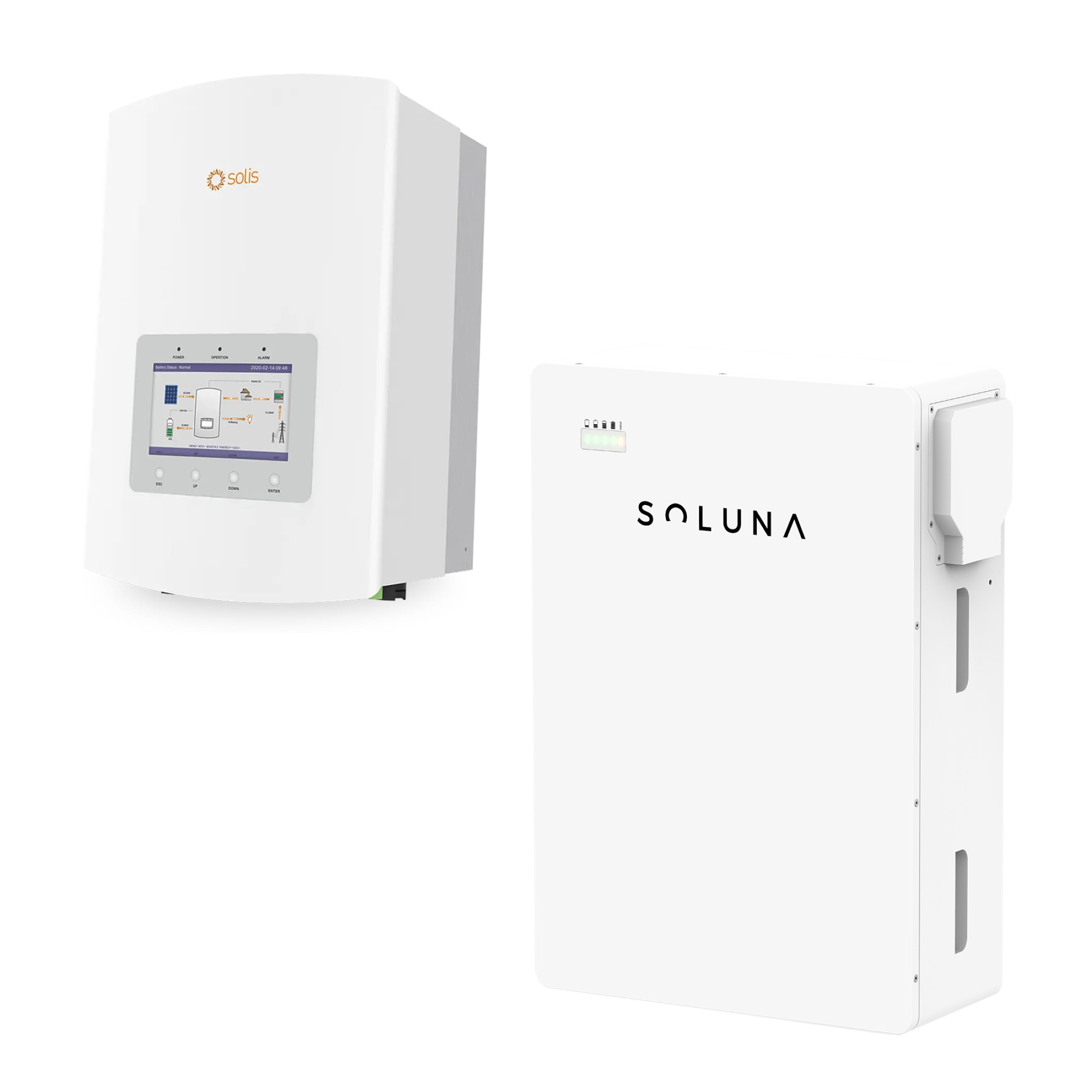 Soluna thuisbatterij pakket 51,2V 10 kW/h (batterij + omvormer )