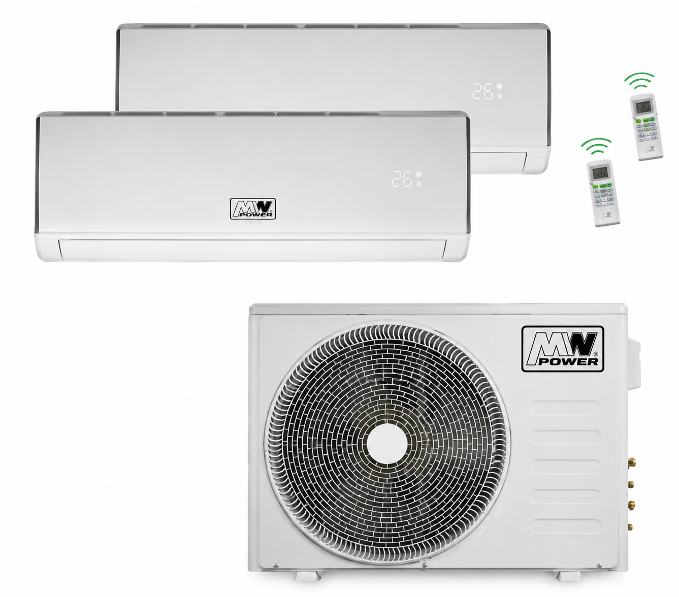 MW-Power Duo-Split Wand Airco 9000+12000